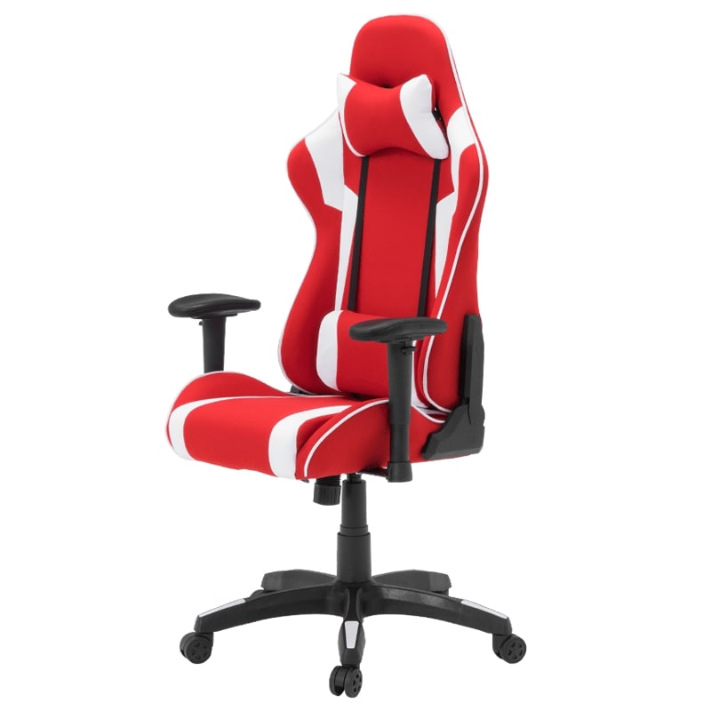 Геймърски стол 6312 бял червен Carmen